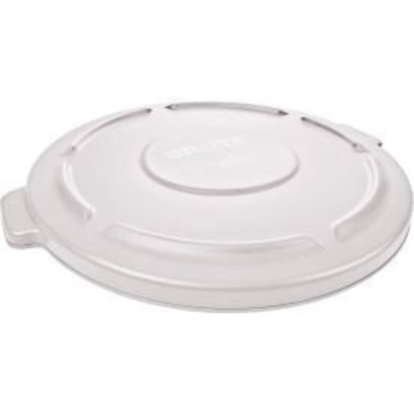 Rubbermaid Commercial Rubbermaid® Flat Lid For 20 Gallon Brute Round Trash Container, White - 2619-60 FG261960WHT